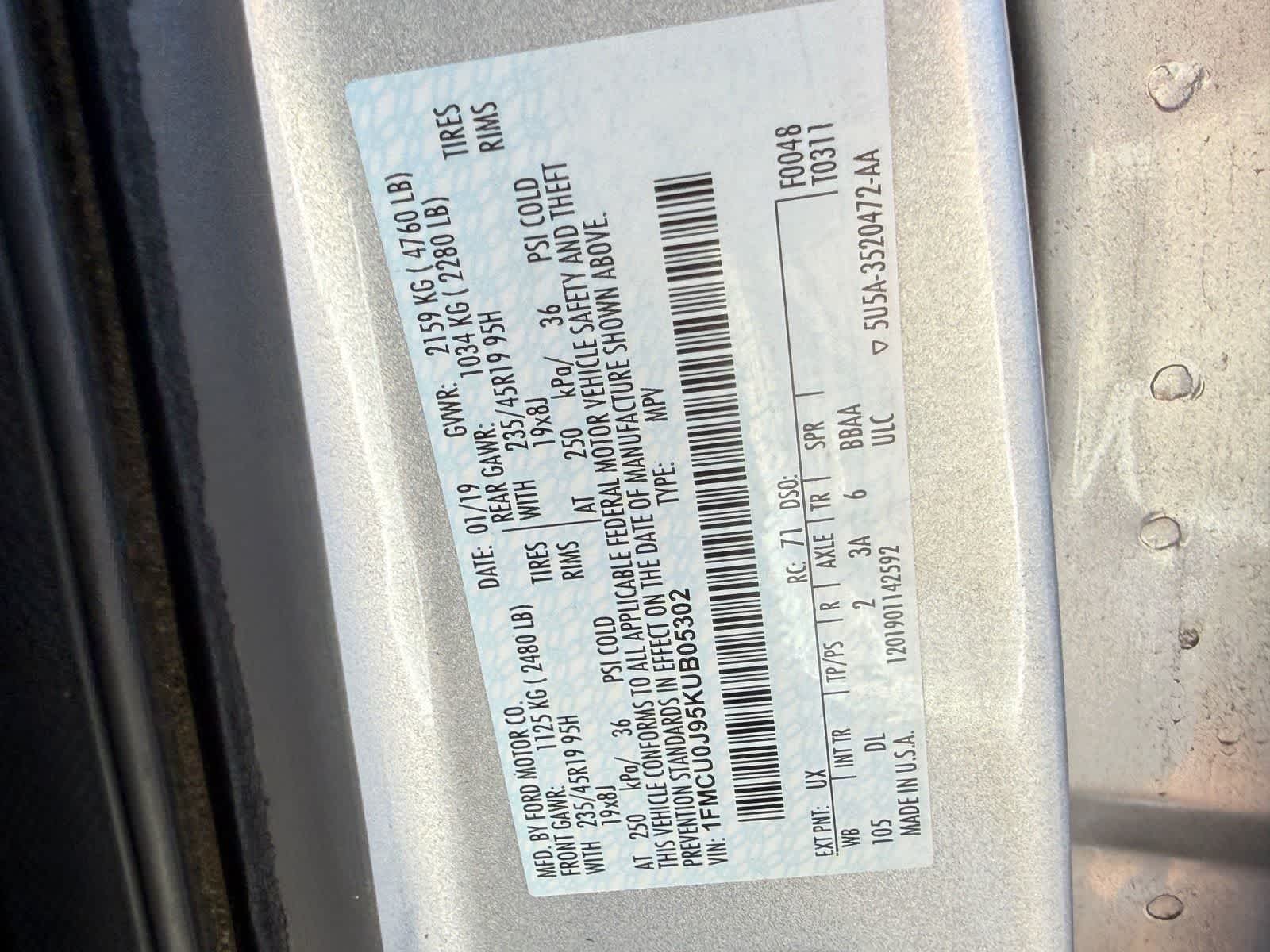 2019 Ford Escape Titanium