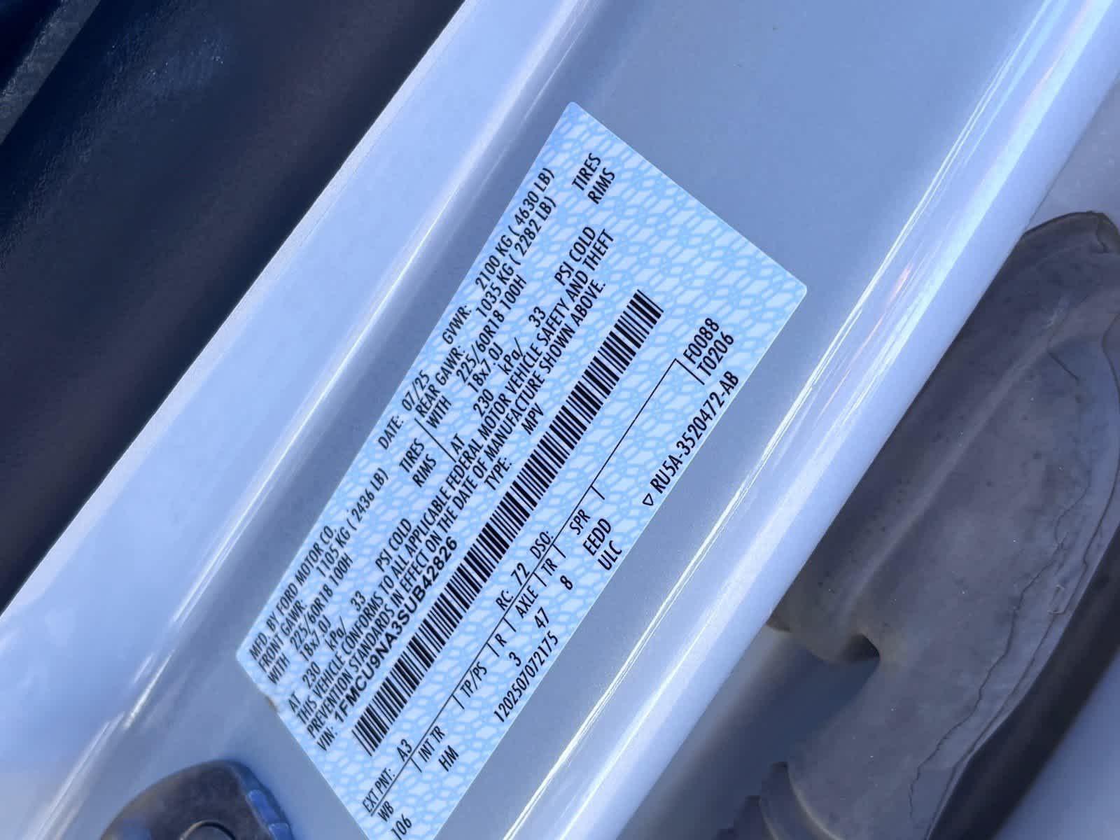 2025 Ford Escape ST-Line Select
