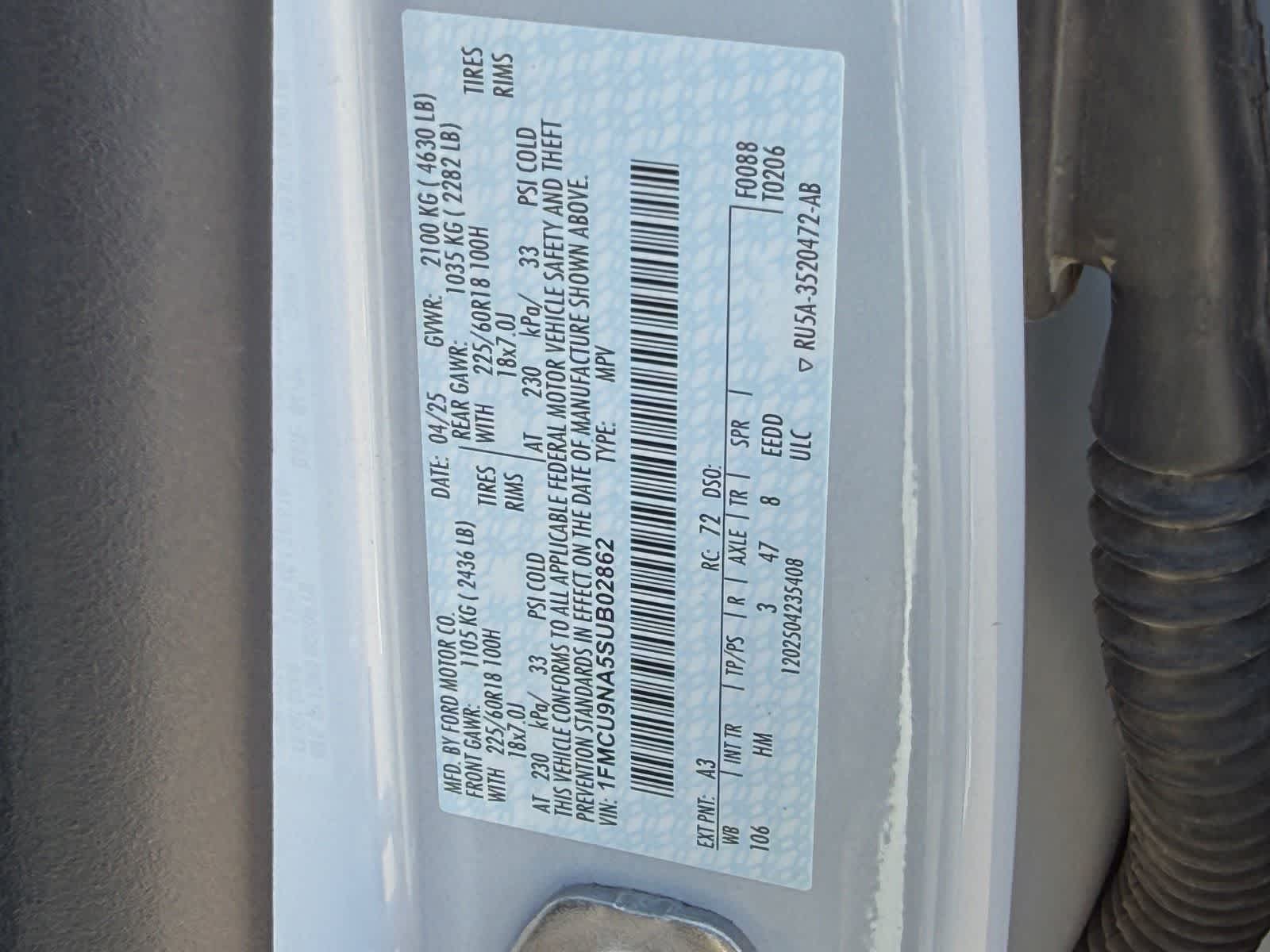 2025 Ford Escape ST-Line Select