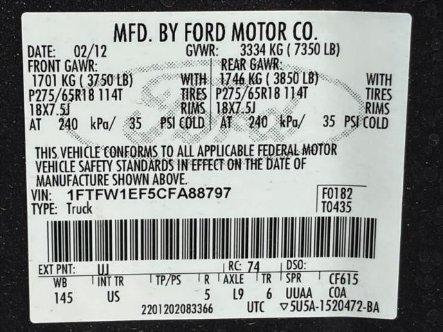 2012 Ford F-150 XLT