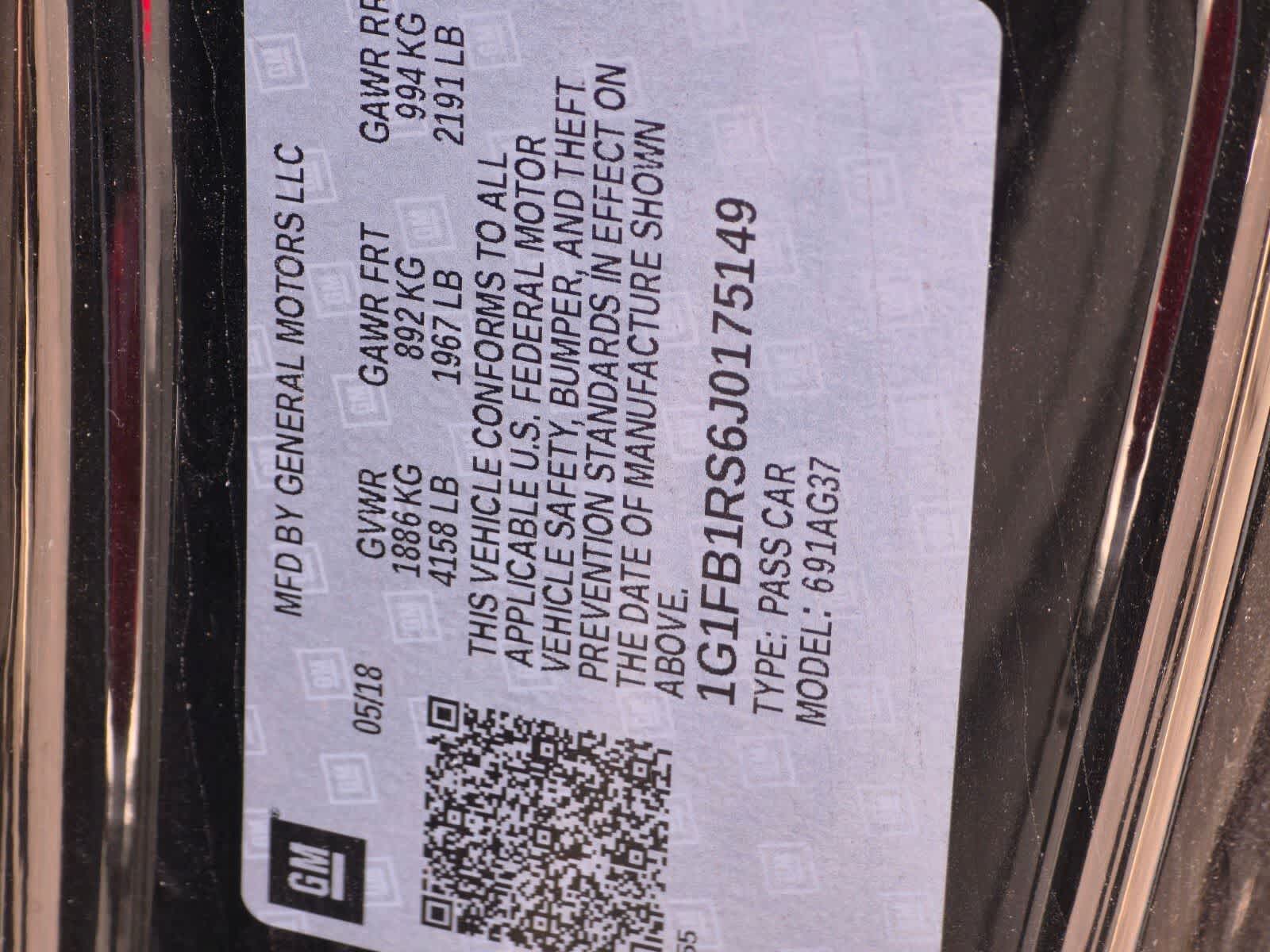 2018 Chevrolet Camaro 1LT