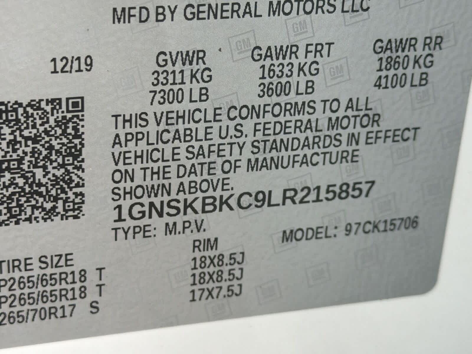 2020 Chevrolet Tahoe LT