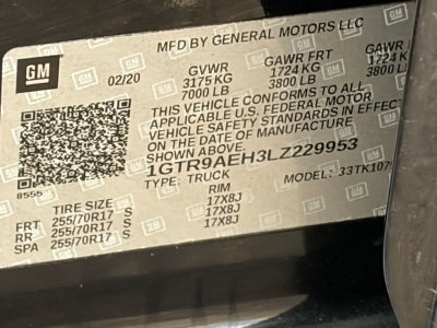 2020 GMC Sierra 1500 4WD Double Cab 147"