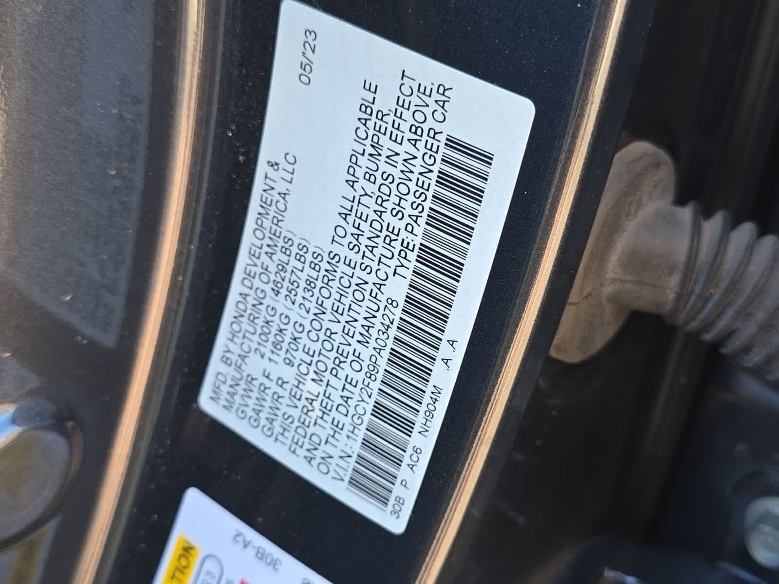 2023 Honda Accord Hybrid Touring