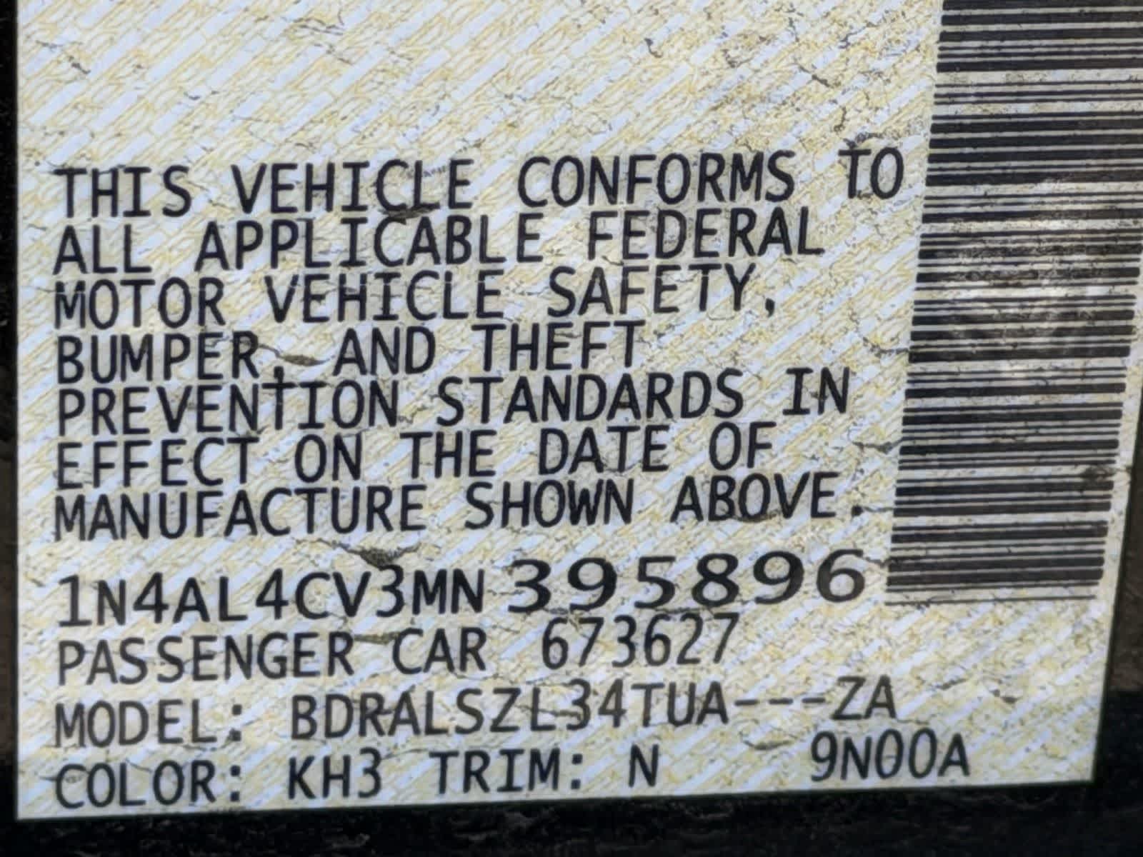 2021 Nissan Altima 2.0 SR