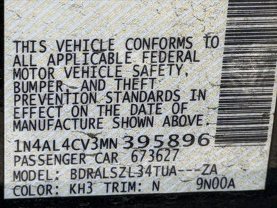 2021 Nissan Altima 2.0 SR