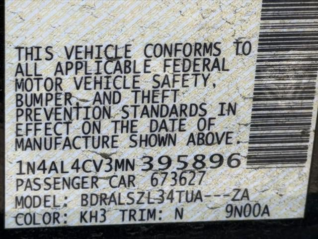 2021 Nissan Altima 2.0 SR