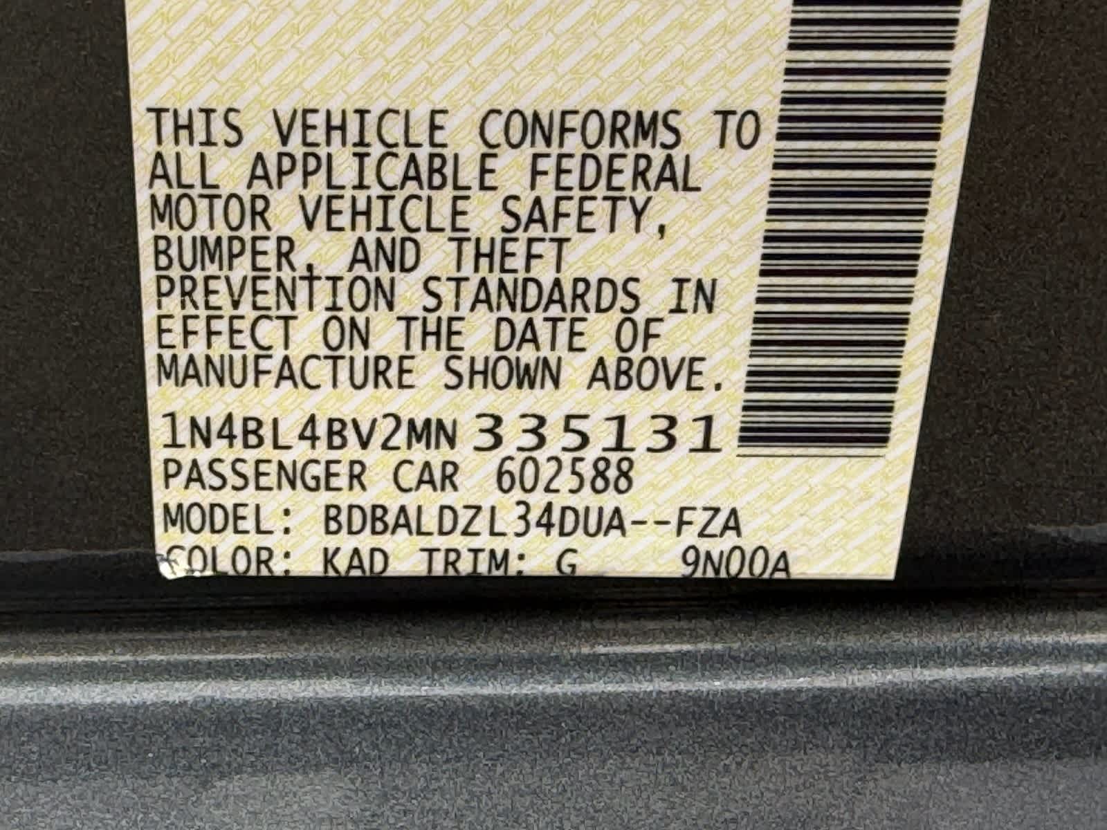 2021 Nissan Altima 2.5 S