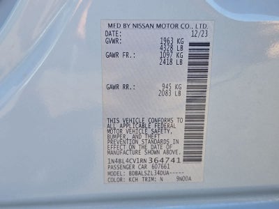 2024 Nissan Altima 2.5 SR