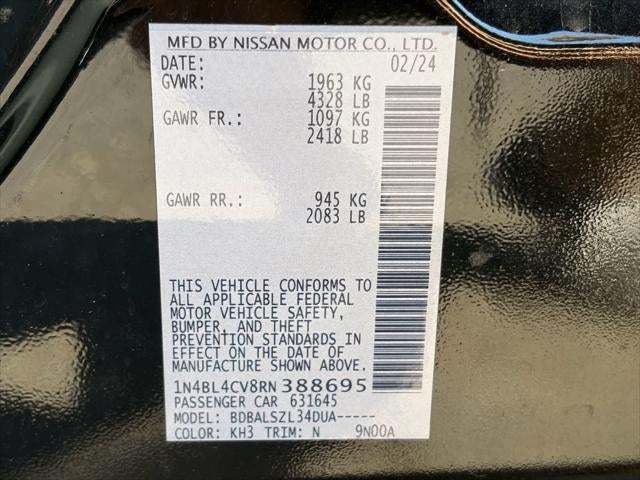2024 Nissan Altima 2.5 SR