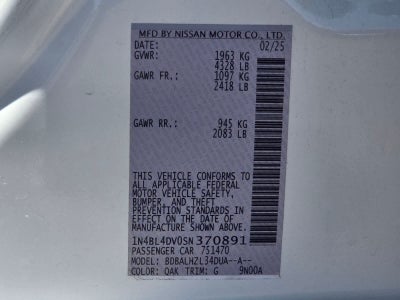 2025 Nissan Altima SV
