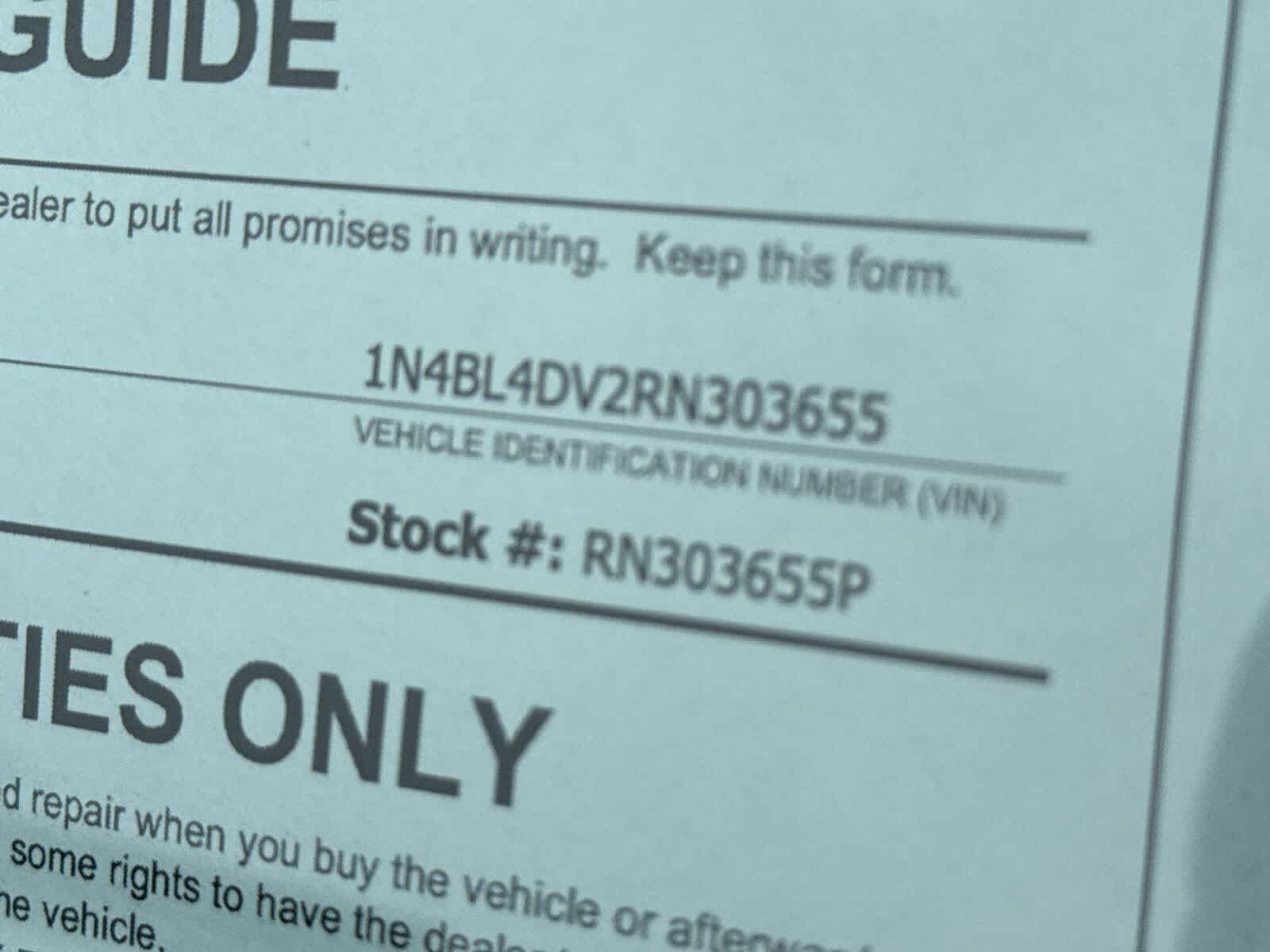 2024 Nissan Altima 2.5 SV