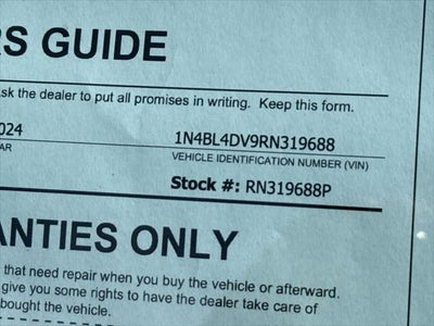 2024 Nissan Altima 2.5 SV