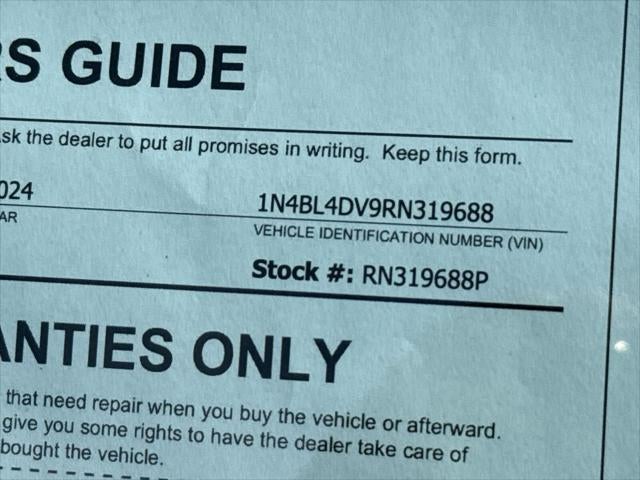 2024 Nissan Altima 2.5 SV