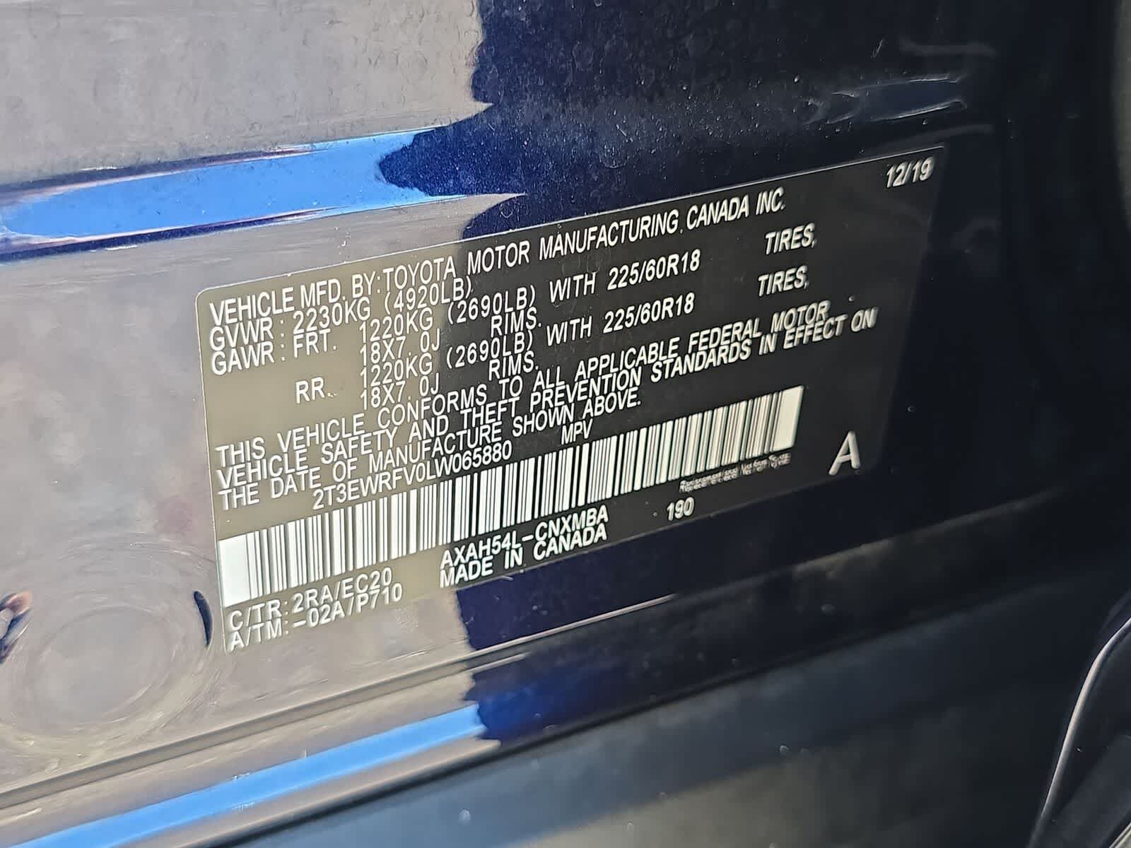 2020 Toyota RAV4 Hybrid XSE