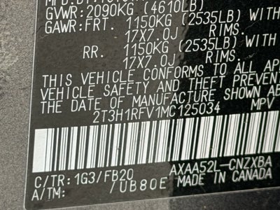 2021 Toyota RAV4 LE