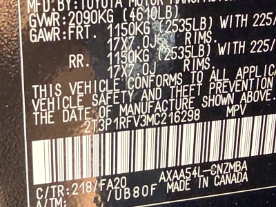 2021 Toyota RAV4 XLE