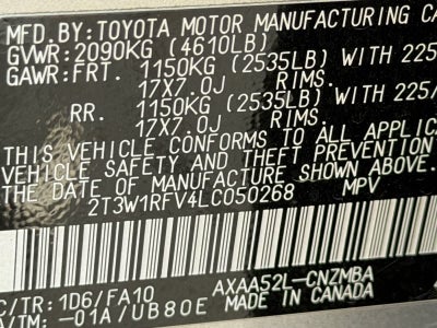 2020 Toyota RAV4 XLE