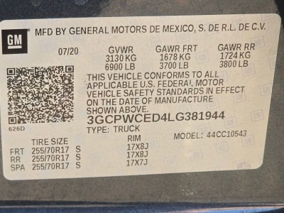 2020 Chevrolet Silverado 1500 LT