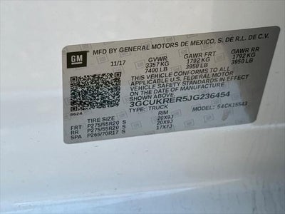 2018 Chevrolet Silverado 1500 LT