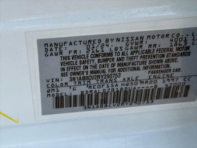 2024 Nissan Sentra SV