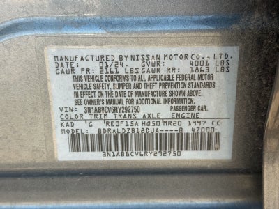 2024 Nissan Sentra SV