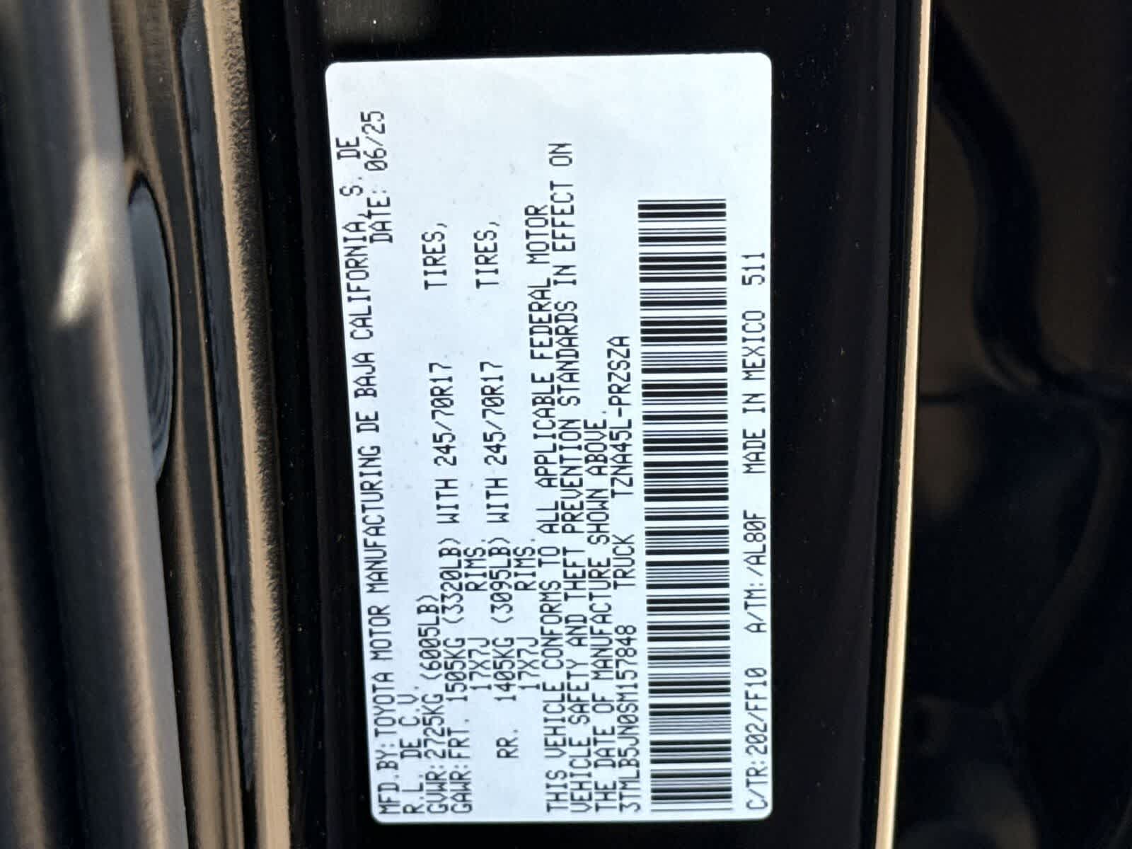 2025 Toyota Tacoma SR5