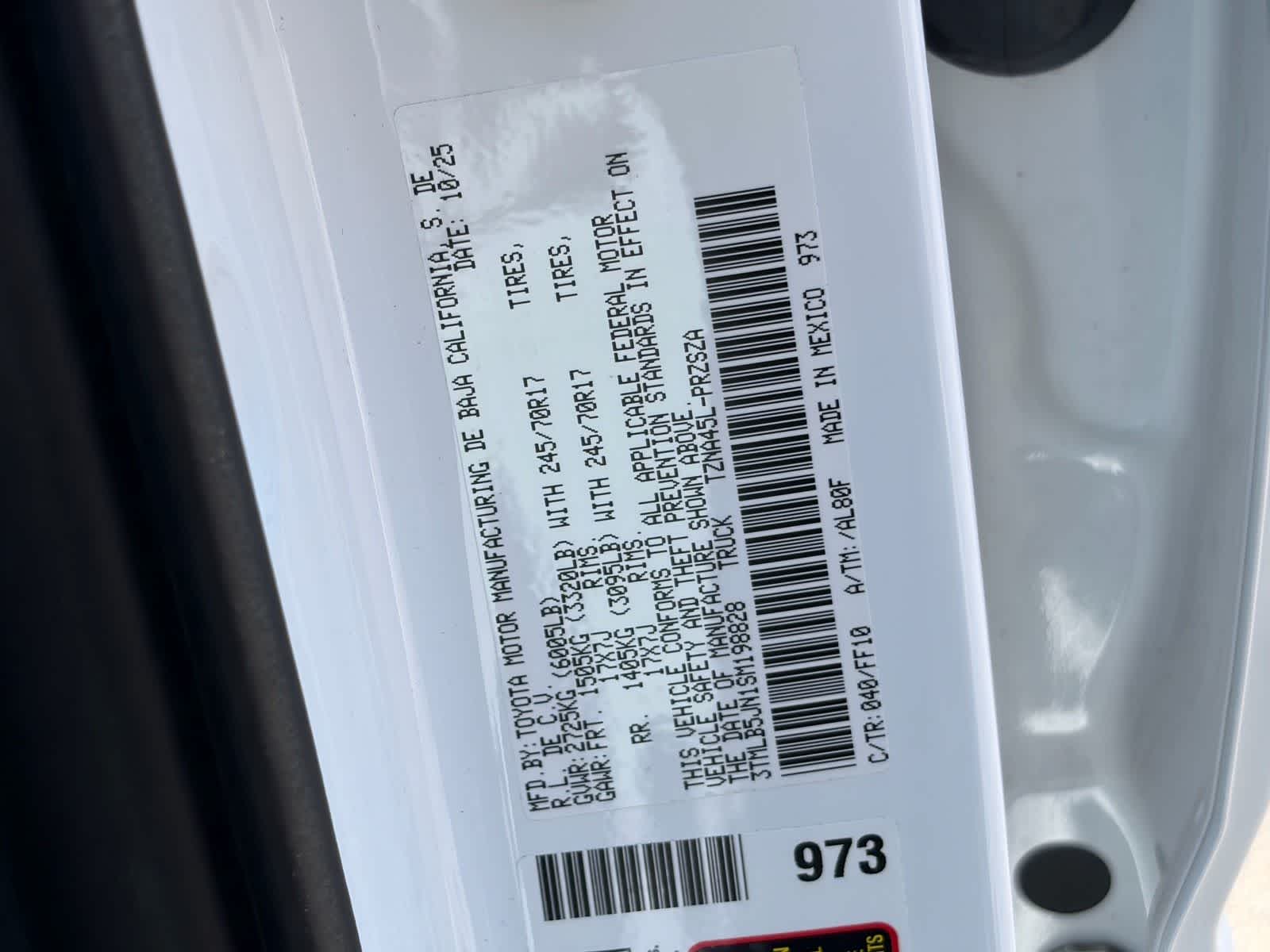 2025 Toyota Tacoma SR5