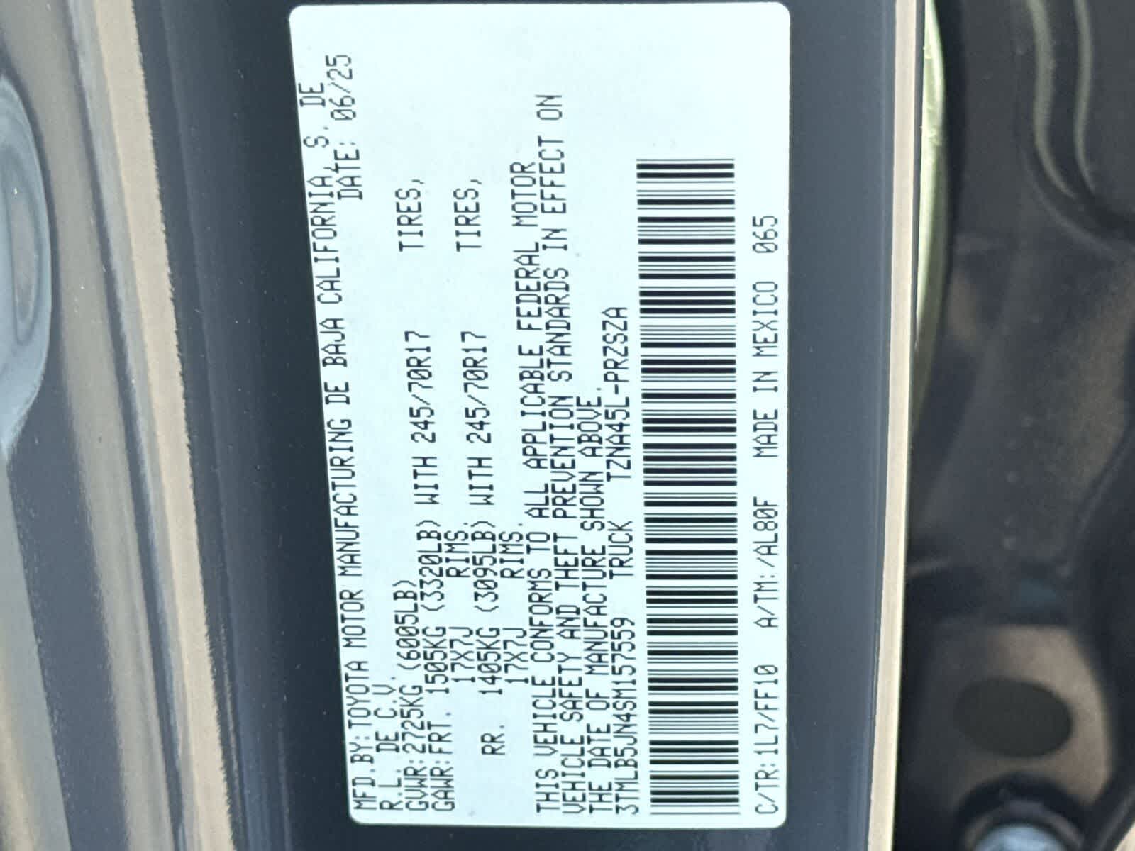 2025 Toyota Tacoma SR5