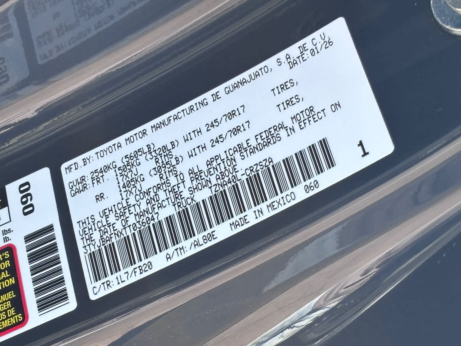 2026 Toyota Tacoma SR5