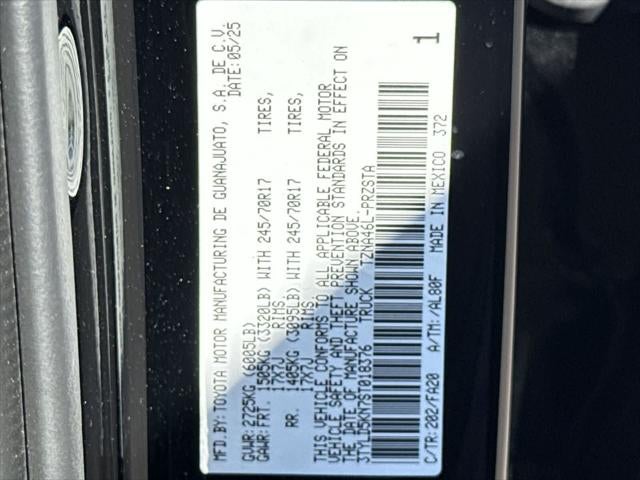 2025 Toyota Tacoma SR