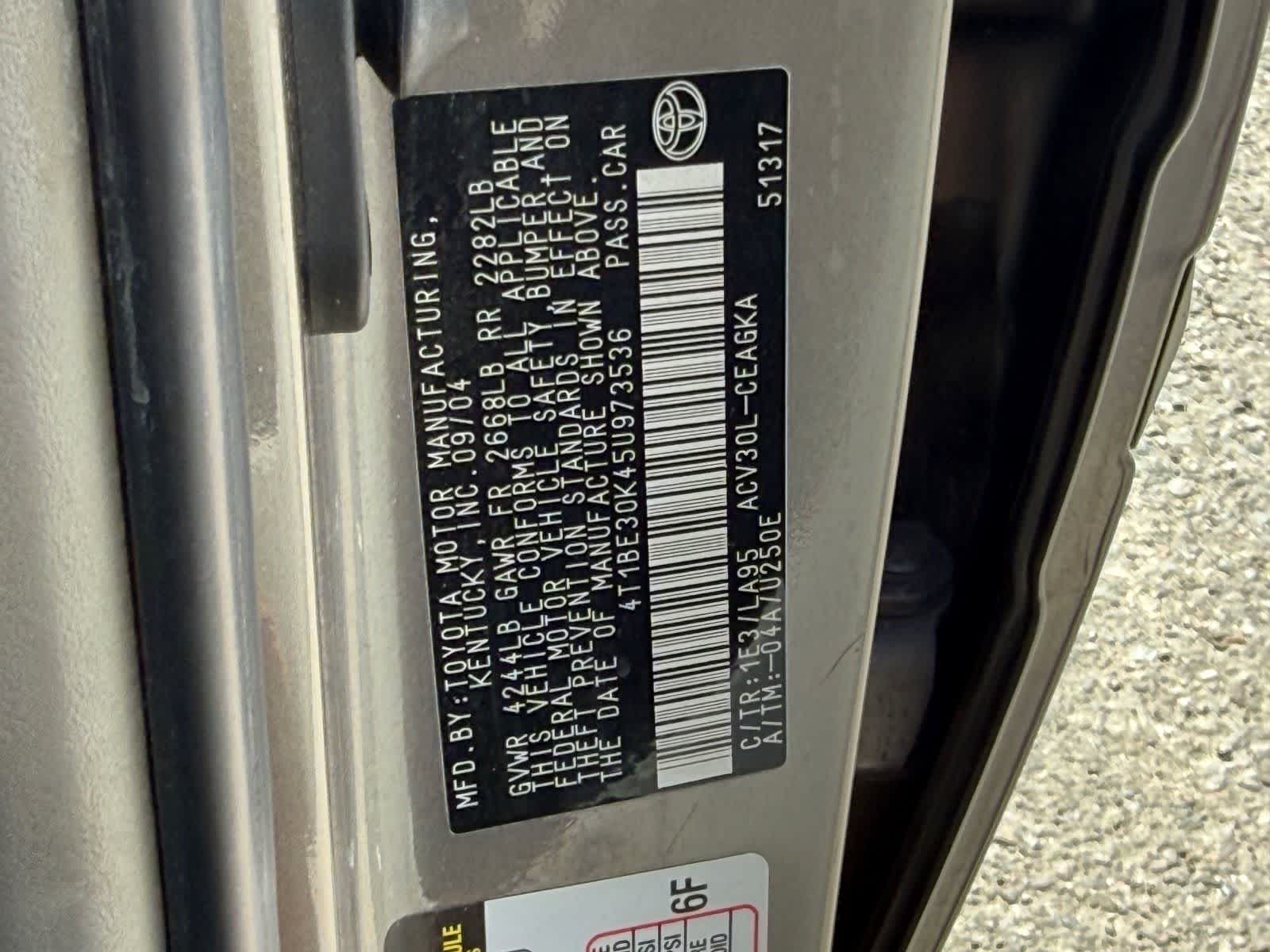 2005 Toyota Camry XLE