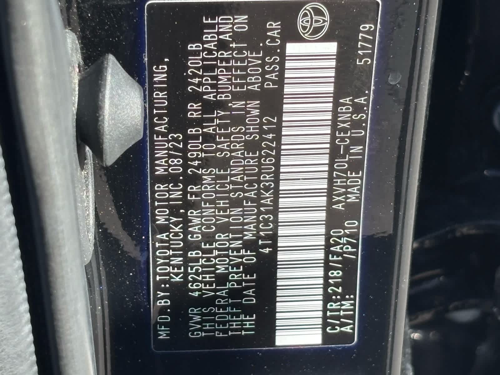 2024 Toyota Camry Hybrid LE