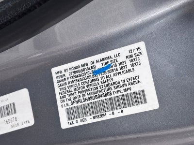 2016 Honda Odyssey Base