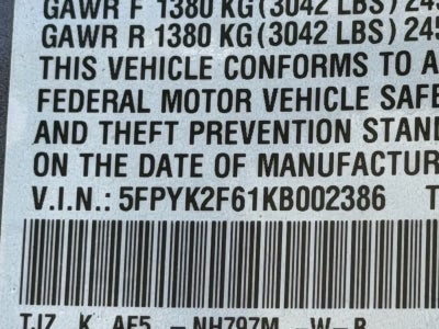 2019 Honda Ridgeline RTL-T