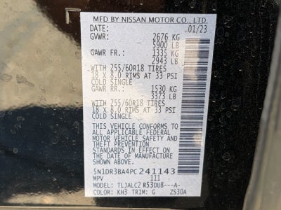 2023 Nissan Pathfinder SV