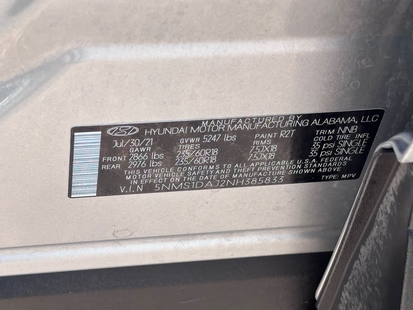 2022 Hyundai Santa Fe SE