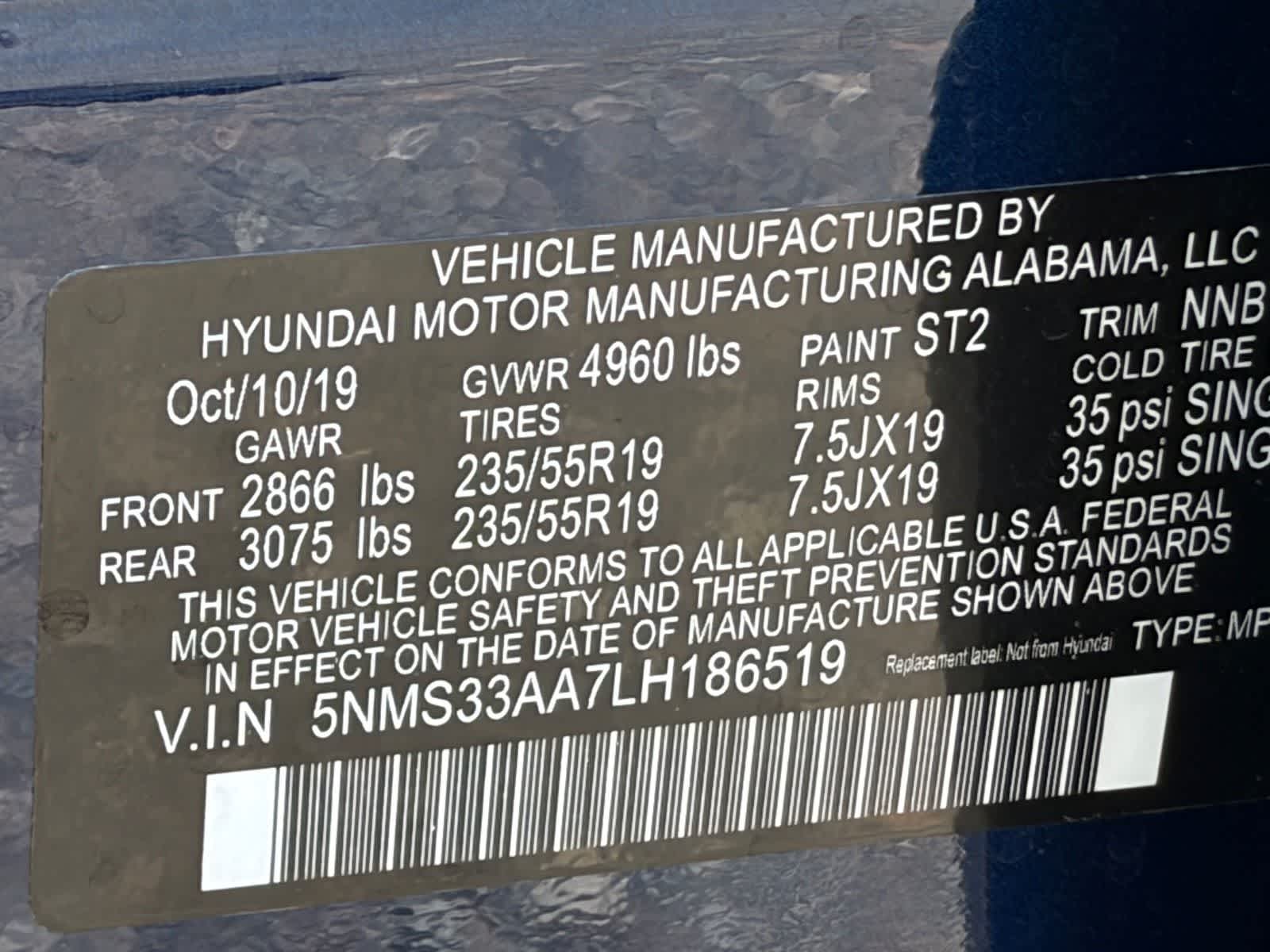 2020 Hyundai Santa Fe SEL