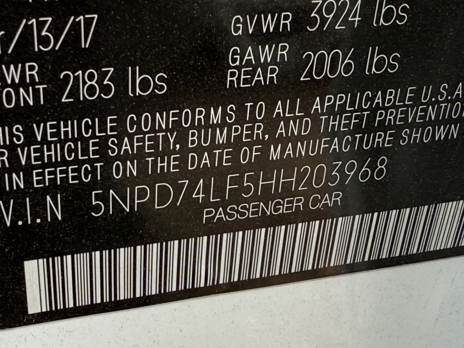 2017 Hyundai Elantra SE