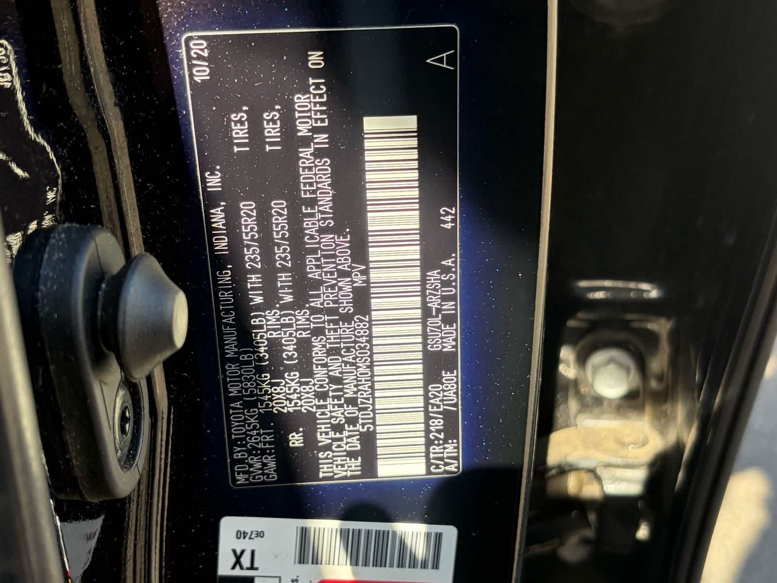 2021 Toyota Highlander XSE