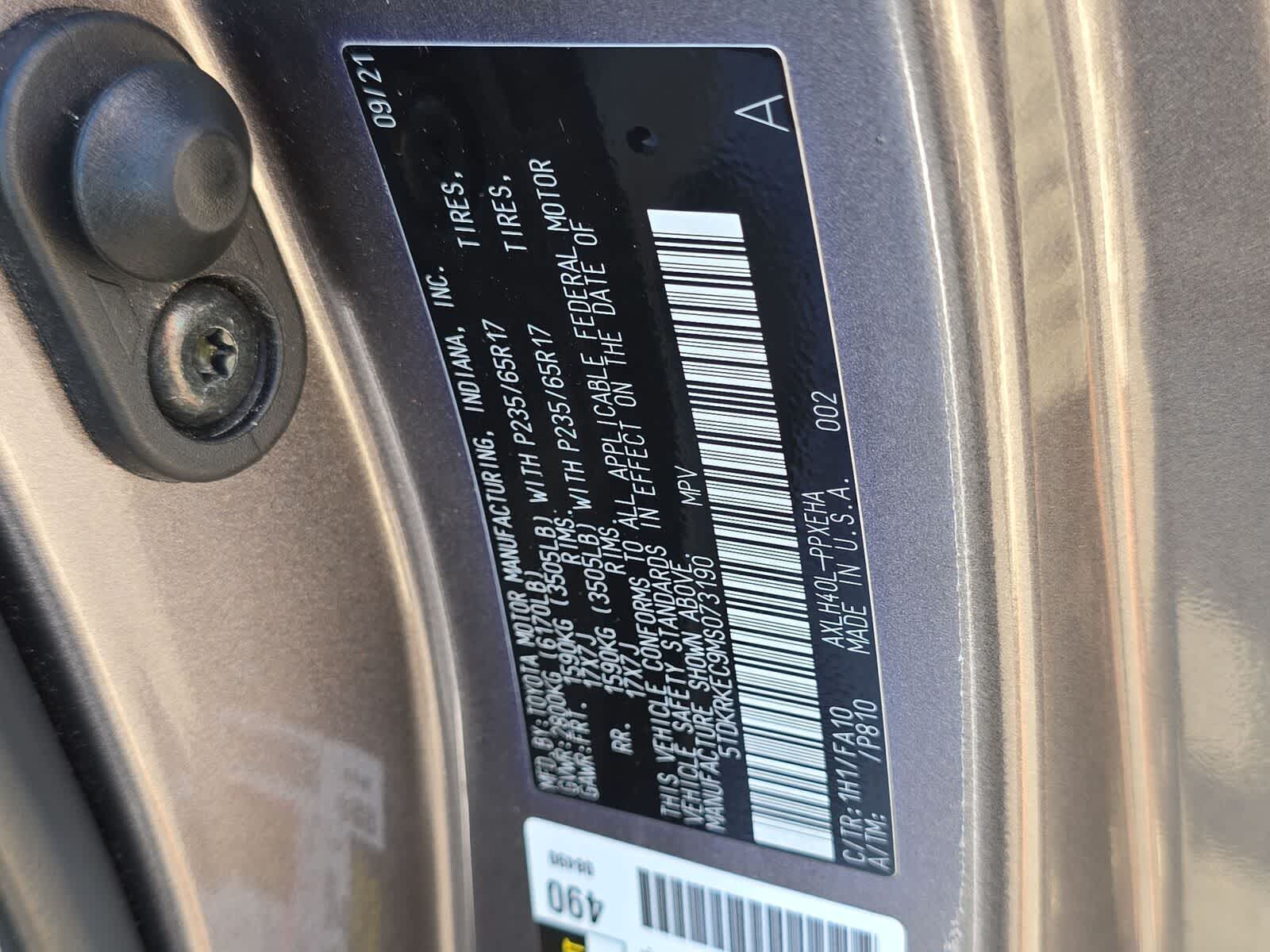 2021 Toyota Sienna LE