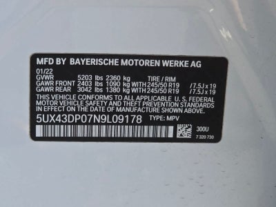 2022 BMW X3 sDrive30i sDrive30i