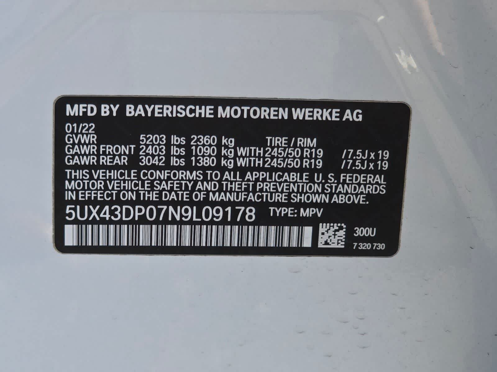 2022 BMW X3 sDrive30i sDrive30i