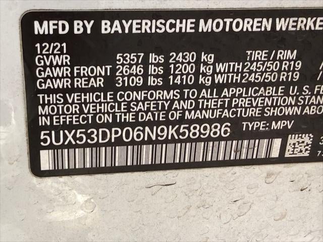 2022 BMW X3 xDrive30i xDrive30i