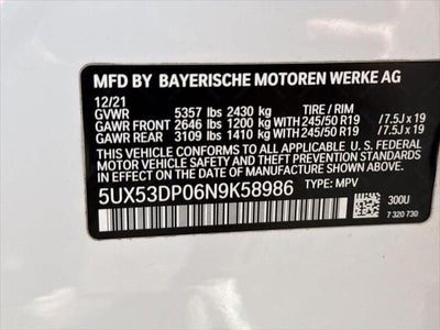 2022 BMW X3 xDrive30i xDrive30i