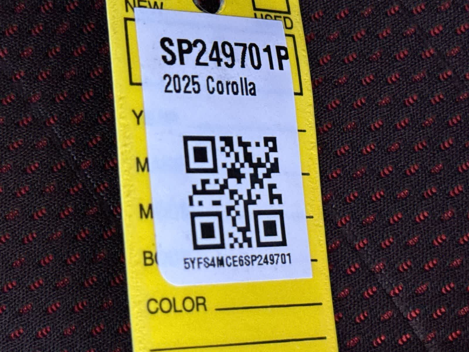 2025 Toyota Corolla SE