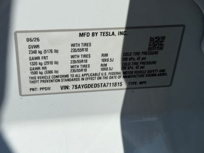 2026 Tesla Model Y RWD