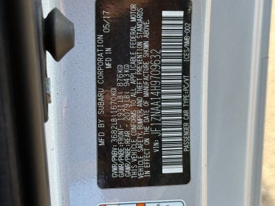 2017 Toyota 86 Manual (Natl)