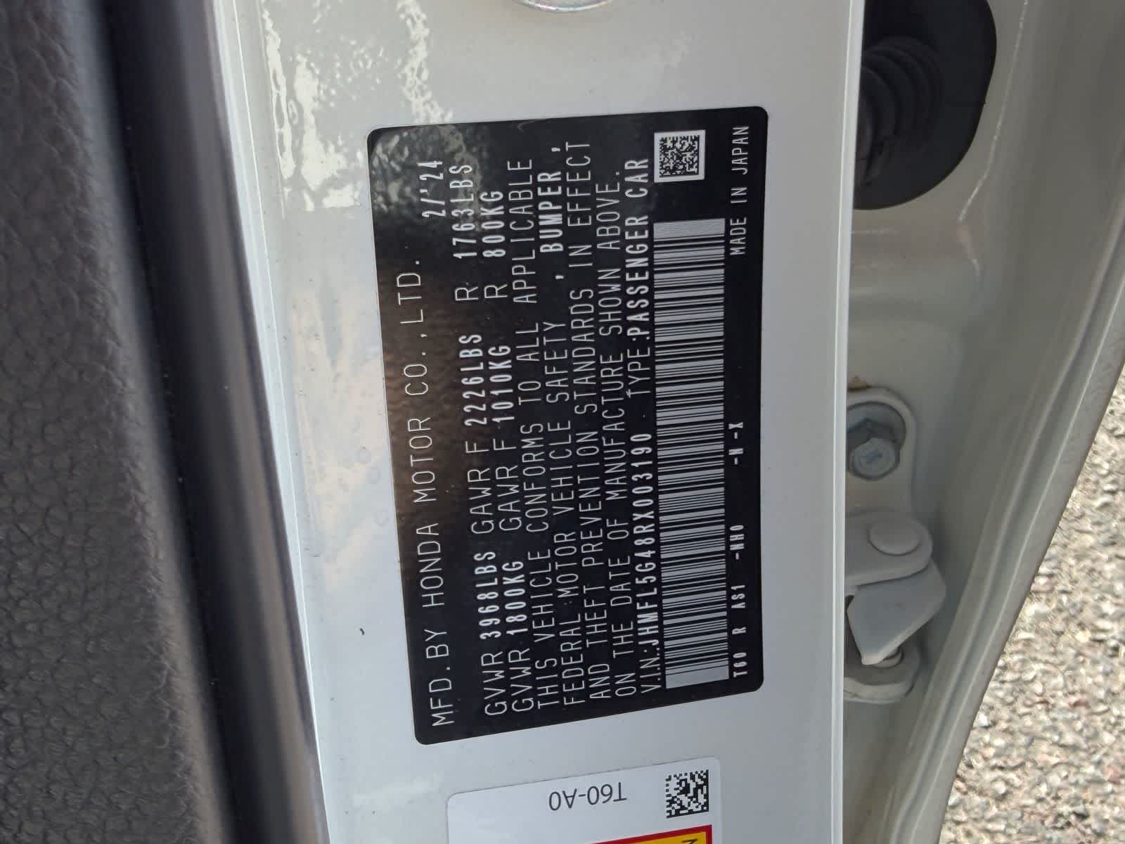 2024 Honda Civic Manual
