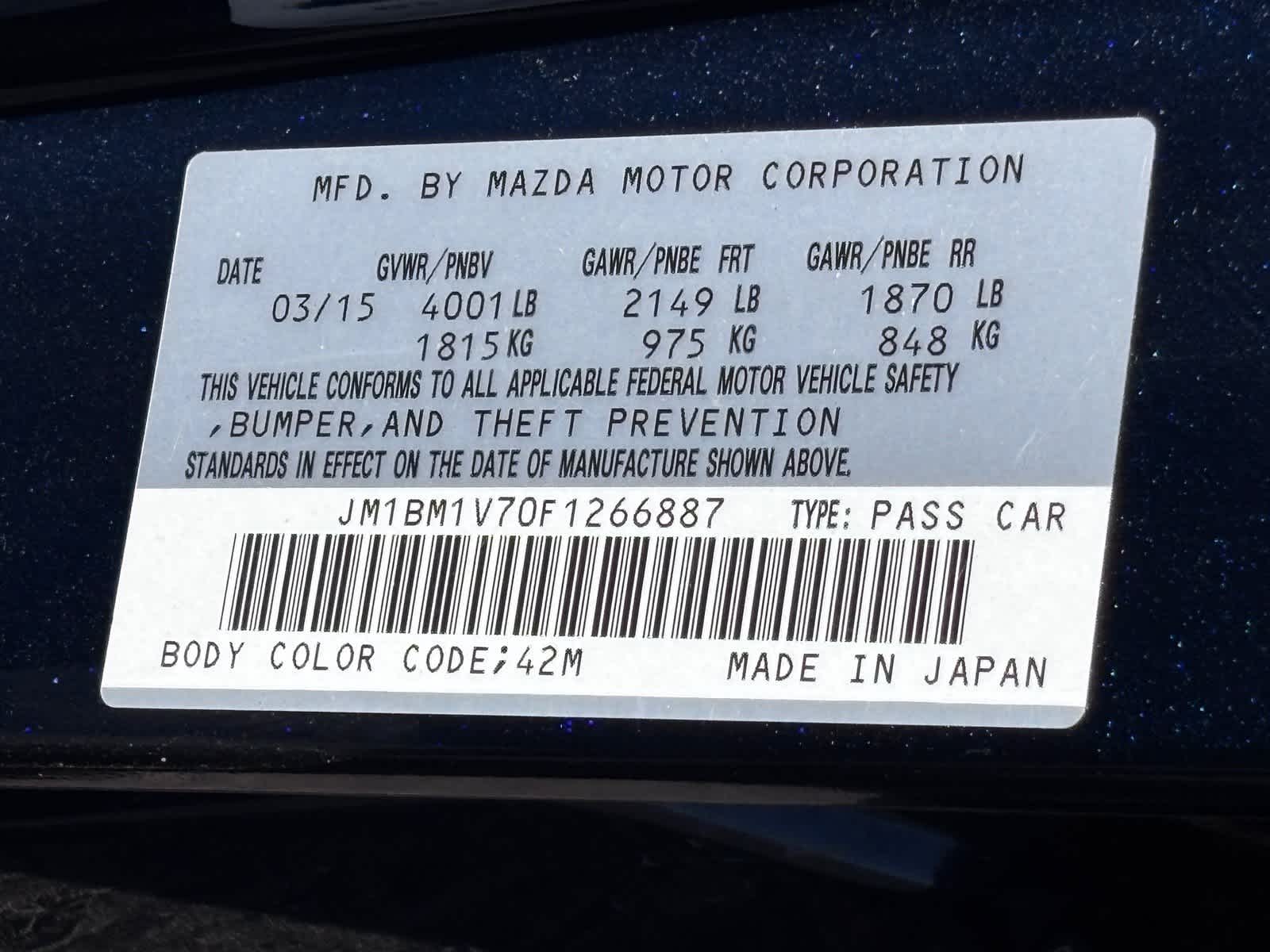 2015 Mazda Mazda3 i Touring